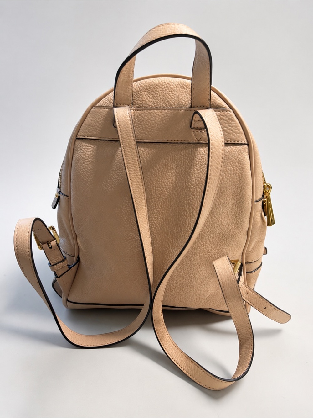 Michael Kors Blush Pebble Leather Backpack with Gold Hardware - Picture 2 of 7